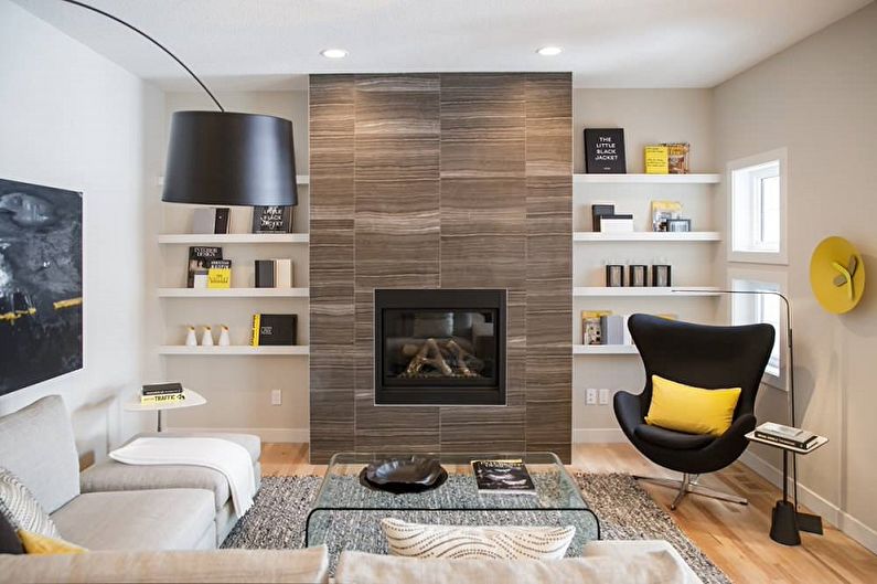 Living room in the Scandinavian style photo - Interior Design