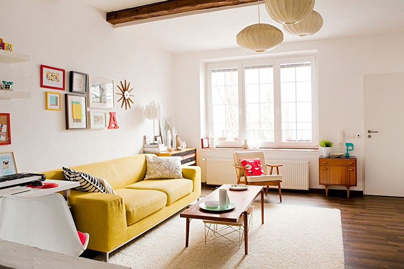 Living room in the Scandinavian style photo - Interior Design