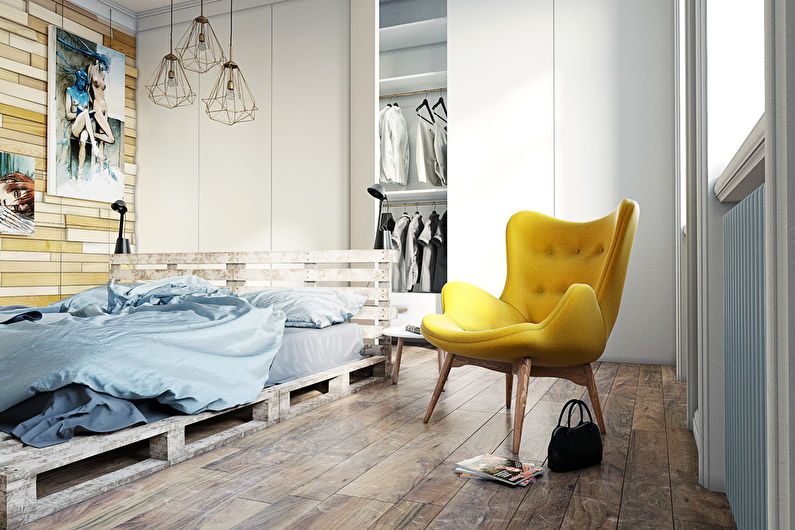 Bedroom in the Scandinavian style photo - Interior Design