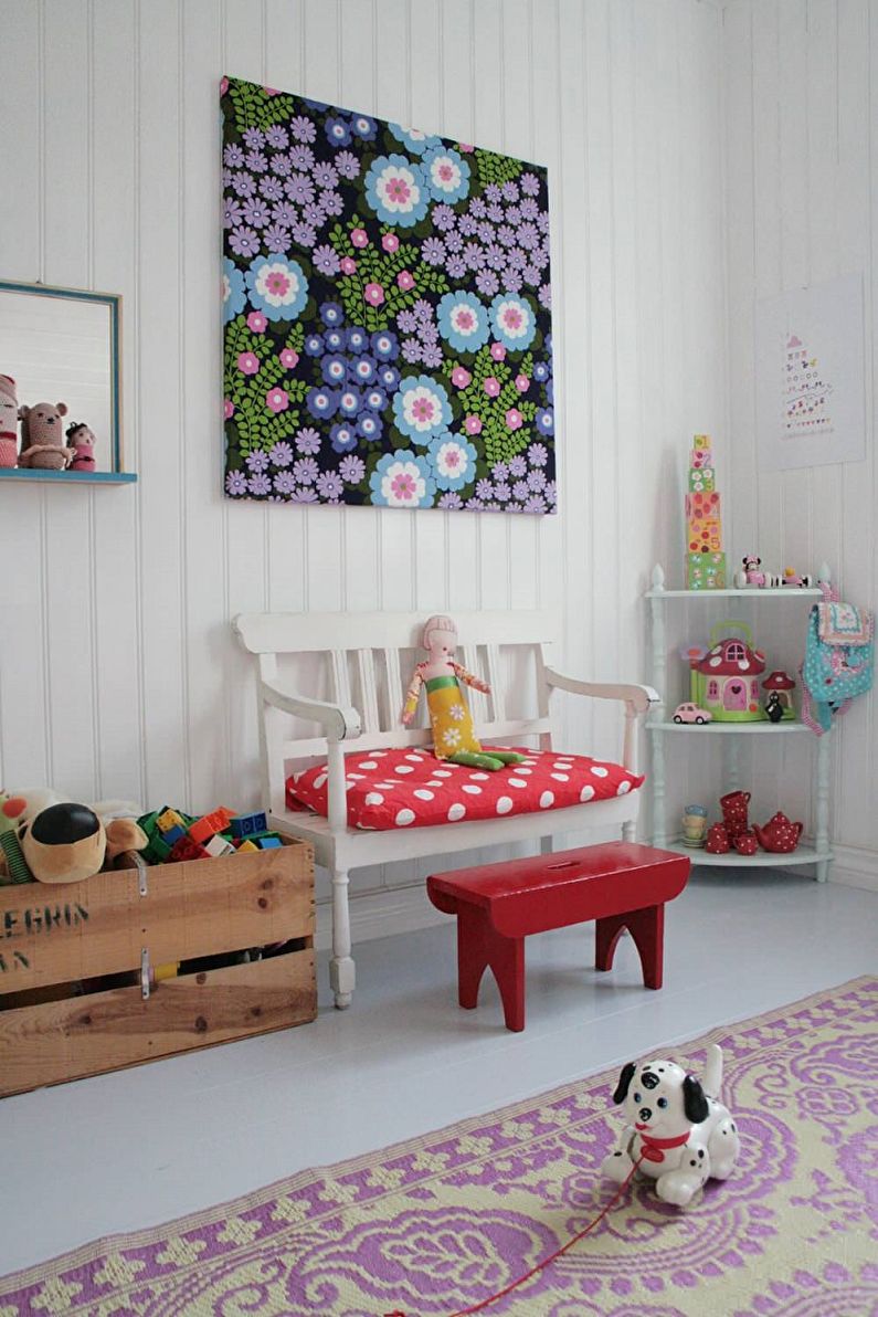 Children's room in the Scandinavian style photo - Interior Design