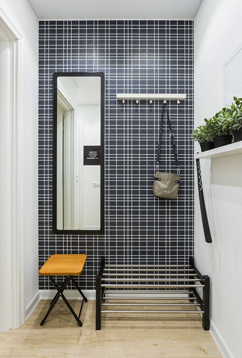 Entrance hall and corridor in Scandinavian style photo - Interior Design