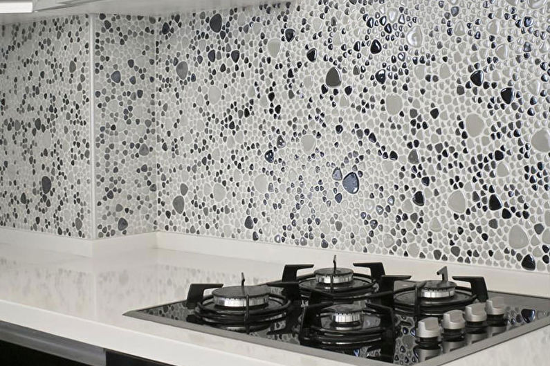 Mosaic kitchen apron