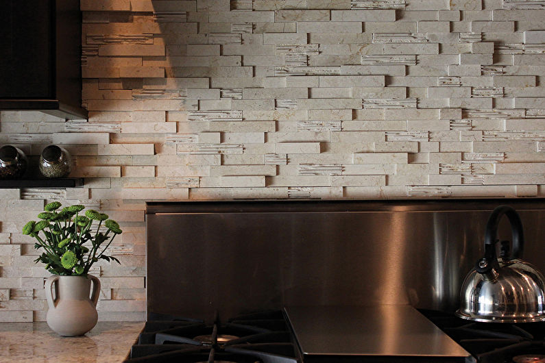 Stone apron for the kitchen