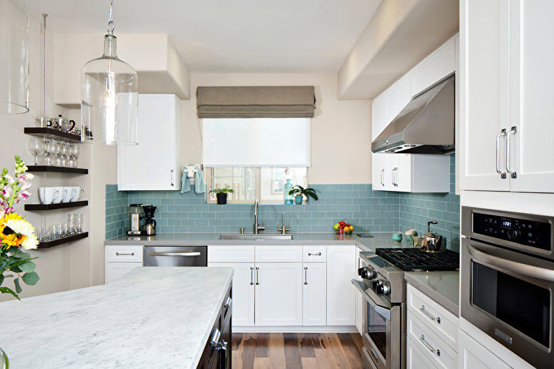 Brick kitchen apron
