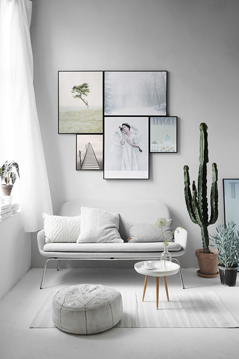Living room 15 sq.m. in the style of minimalism - Interior Design