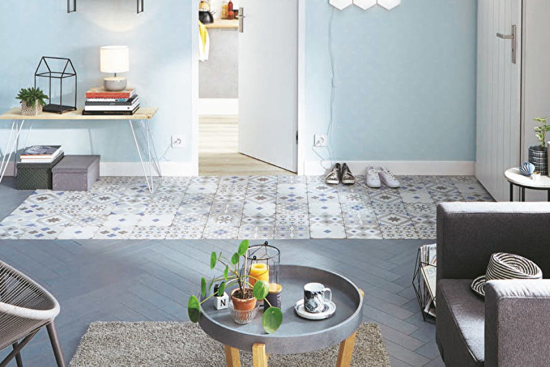 Living room design 15 sq.m. - Pastel shades