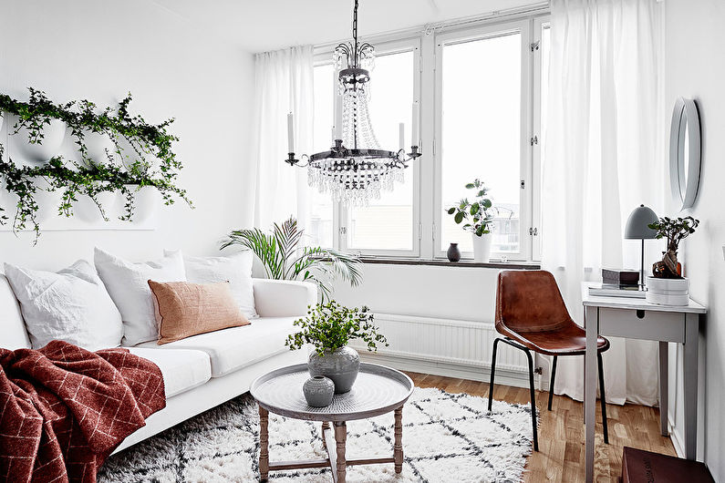 Living room design 15 sq.m. - Layout options