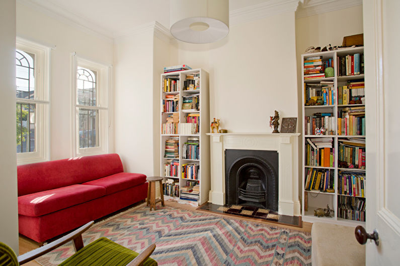 Interior design of a living room of 15 sq.m. - Photo