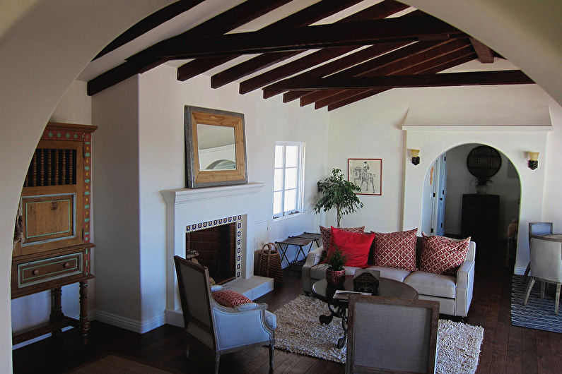 Interior design of a living room of 15 sq.m. - Photo