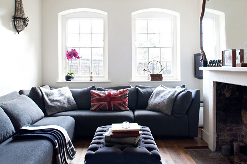 Interior design of a living room of 15 sq.m. - Photo