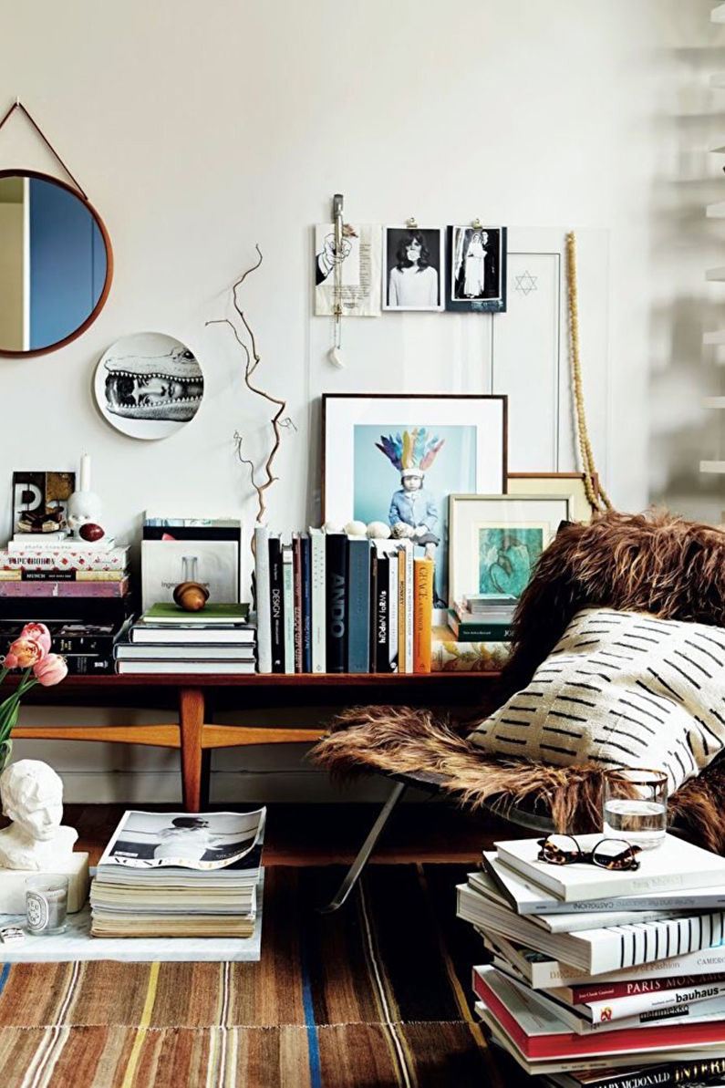 Interior design of a living room of 15 sq.m. - Photo
