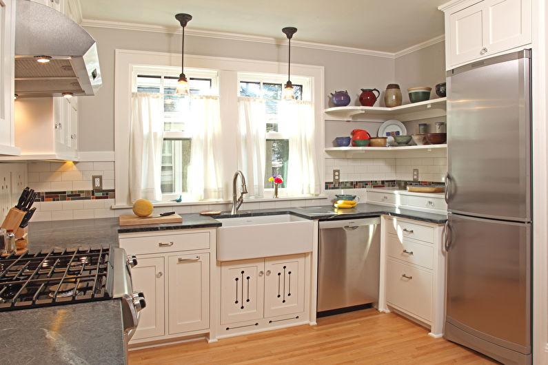 Furniture for a small kitchen - How to choose a color and design