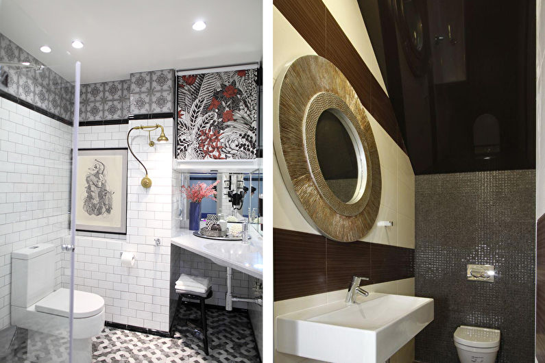 Stretch ceiling in the bathroom - Advantages and disadvantages
