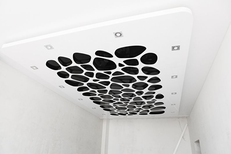 Stretch ceiling in the hallway - Perforation