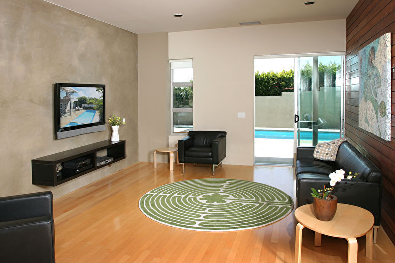 Wall with TV - Decorating and decoration
