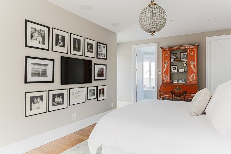 Wall with TV - Decorating and decoration