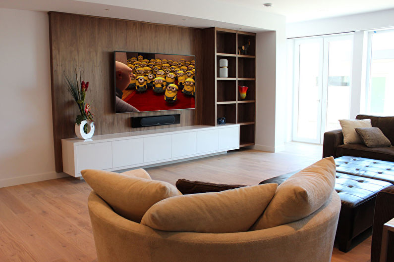 Wall with TV - Panels and Partitions