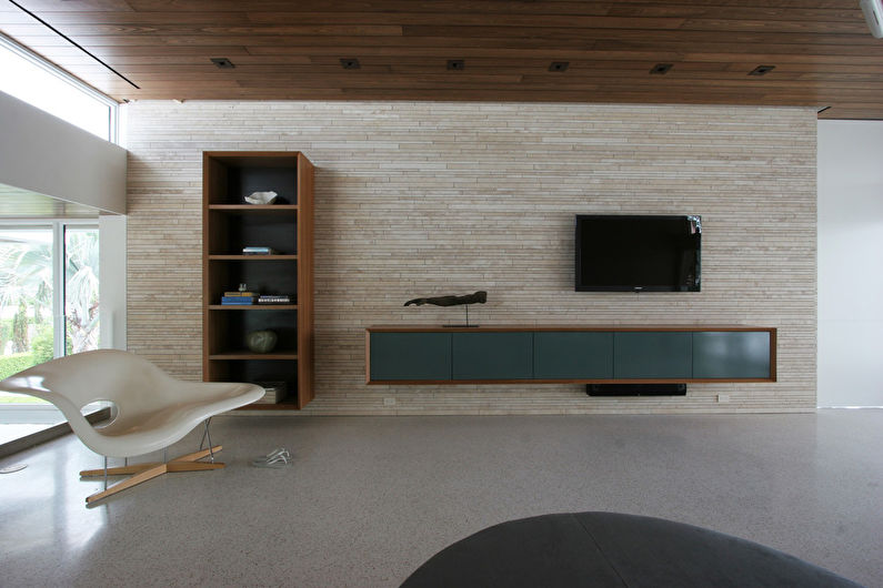 Wall with TV - Panels and Partitions
