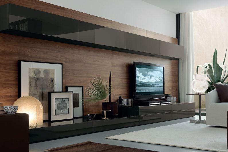 Wall with TV - Panels and Partitions