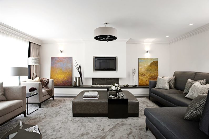 Wall with TV - Drywall