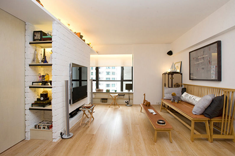 Wall with TV - Drywall