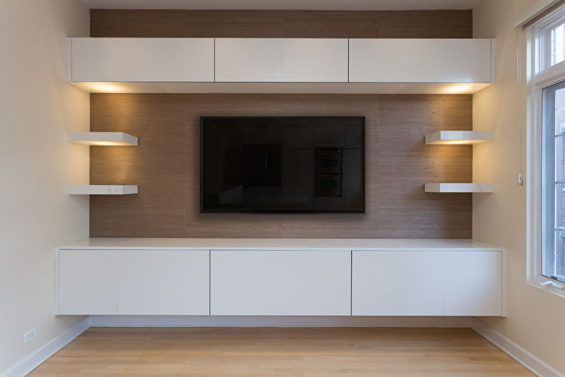 Wall with TV - TV in the Niche