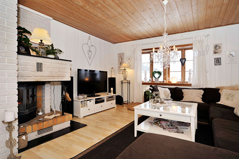 Wall with TV - TV and stand