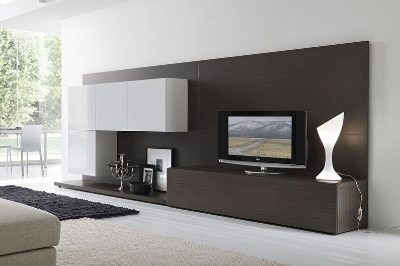Wall with TV - TV and stand