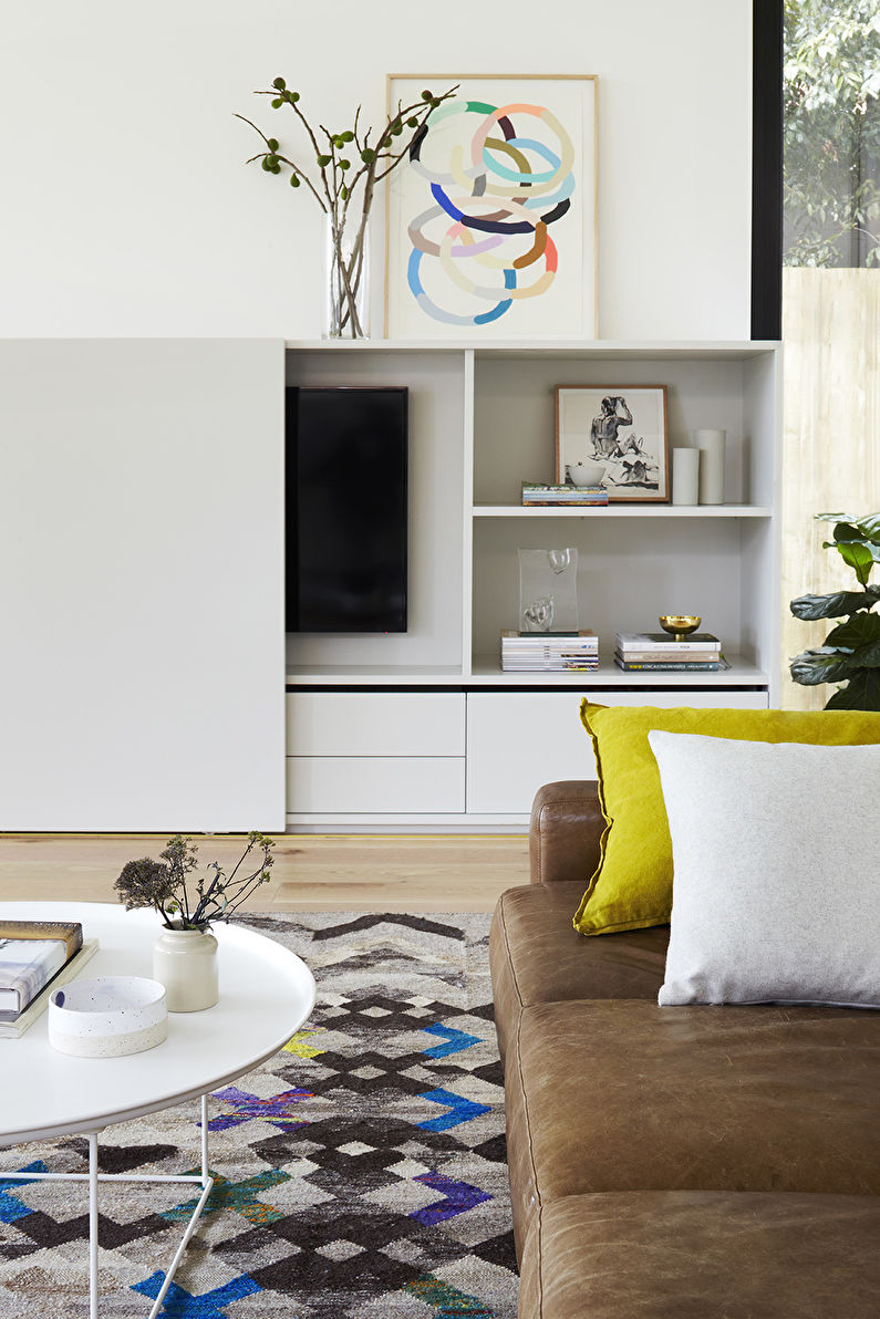 Wall with a TV - How to hide a TV