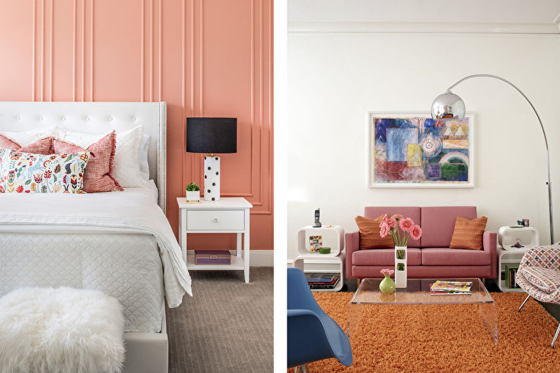 Couleur pêche à l'intérieur - Caractéristiques et effets sur le psychisme