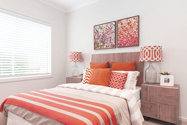 Peach and White - La combinaison de couleurs à l'intérieur
