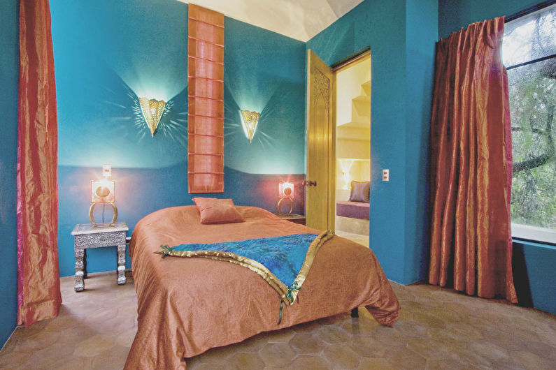 Peach and Blue - La combinaison de couleurs à l'intérieur