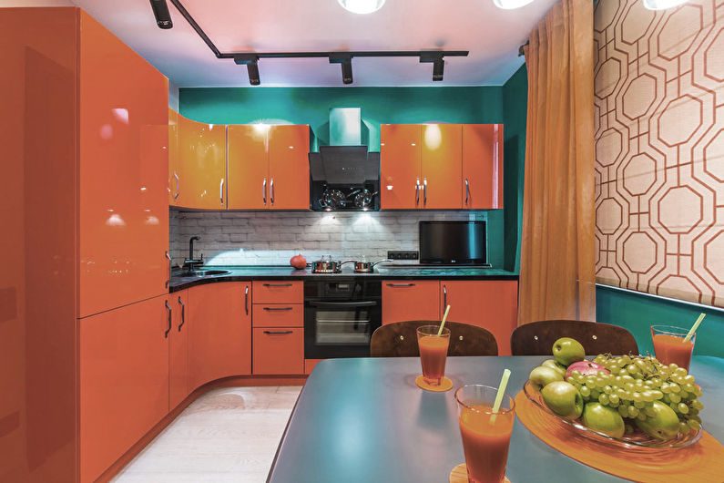 Fleur de pêche dans la cuisine - Design d'intérieur