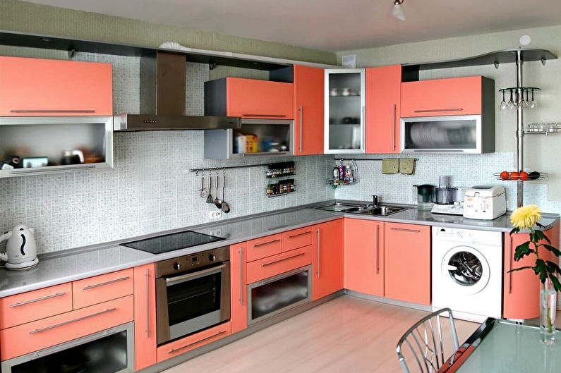 Fleur de pêche dans la cuisine - Design d'intérieur