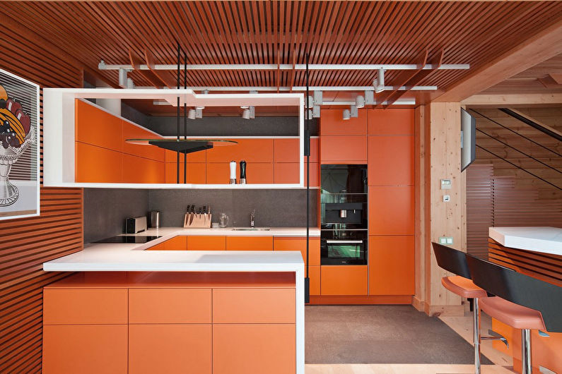 Fleur de pêche dans la cuisine - Design d'intérieur