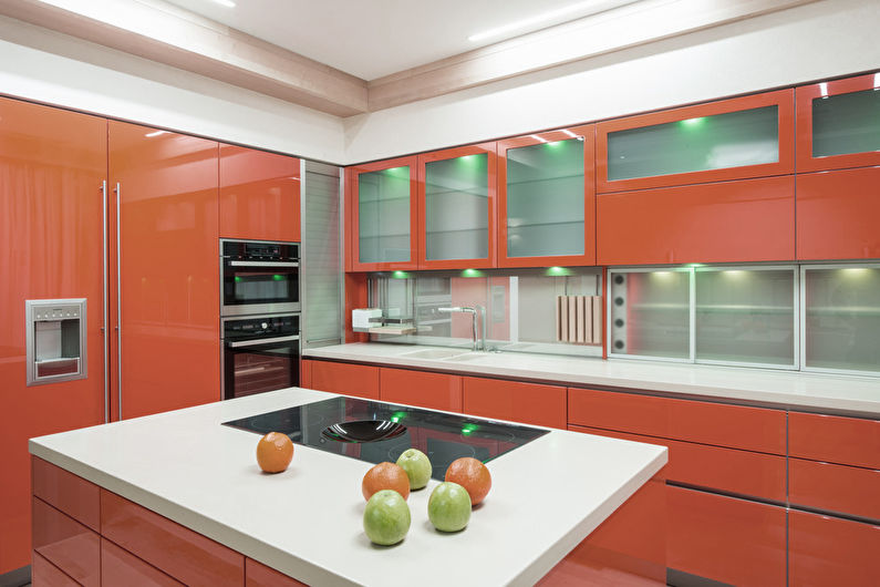 Fleur de pêche dans la cuisine - Design d'intérieur