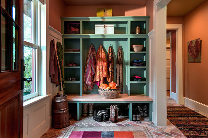 Fleur de pêche dans le couloir et le couloir - Design d'intérieur
