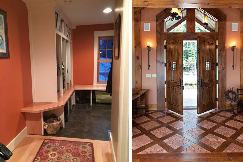 Fleur de pêche dans le couloir et le couloir - Design d'intérieur