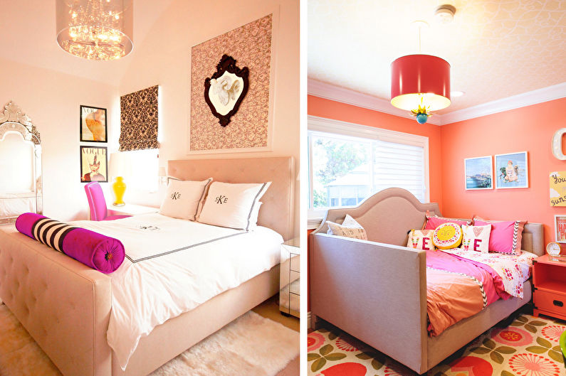 Fleur de pêche dans une chambre d'enfant - Design d'intérieur