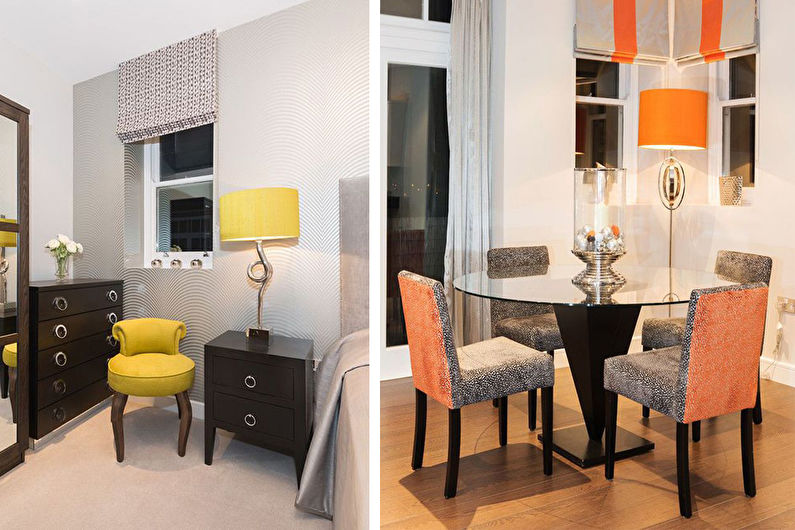 Wenge and warm colors - The combination of colors in the interior