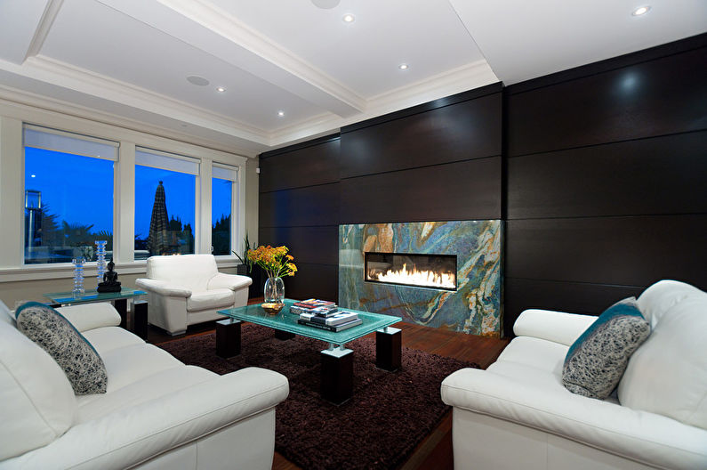 Wenge and cool shades - The combination of colors in the interior