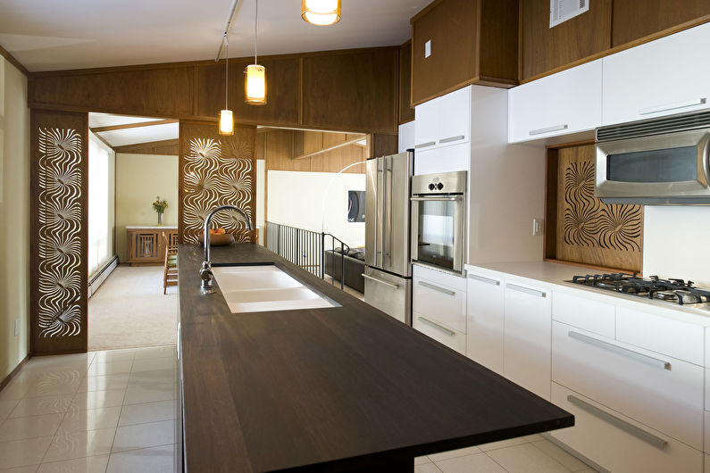 Color wenge in the kitchen - Interior Design
