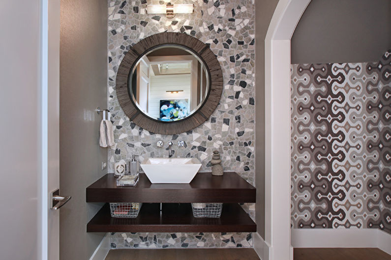 Color wenge in the bathroom - Interior Design