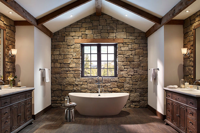 Color wenge in the bathroom - Interior Design