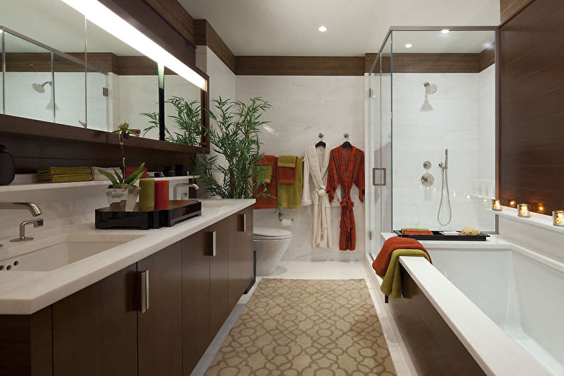 Color wenge in the bathroom - Interior Design