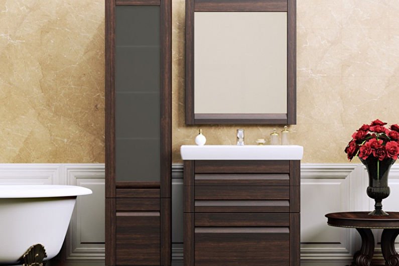 Color wenge in the bathroom - Interior Design