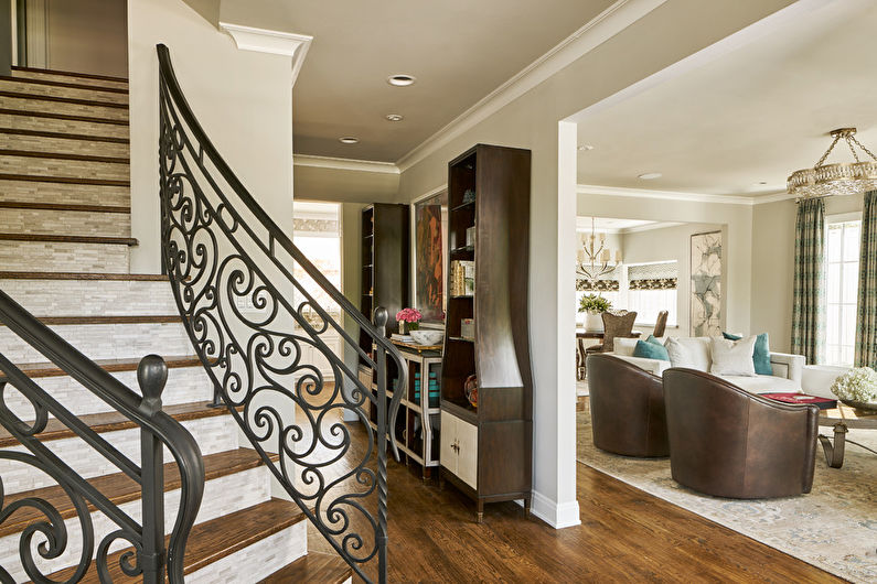 Color wenge in the hallway and corridor - Interior Design