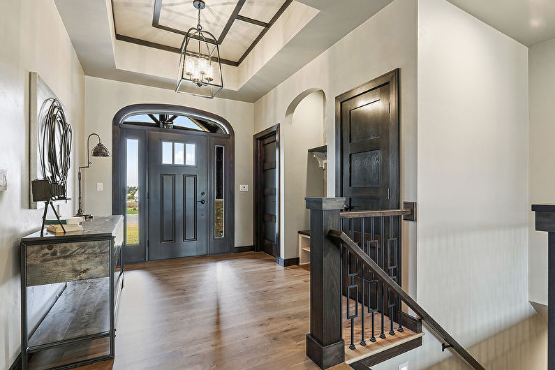 Color wenge in the hallway and corridor - Interior Design