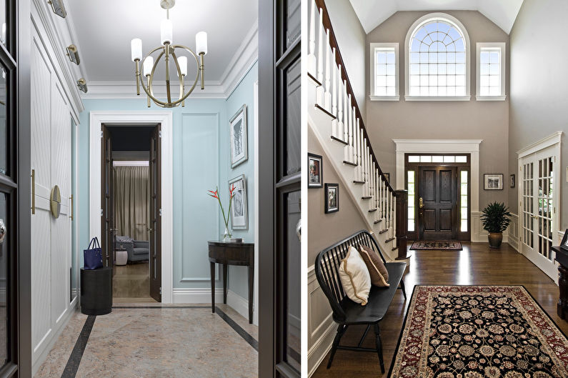 Color wenge in the hallway and corridor - Interior Design