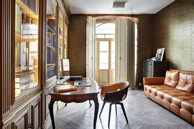 Color wenge in the home office - Interior Design